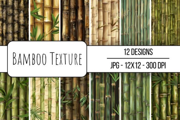 Bamboo Texture Seamless Pattern