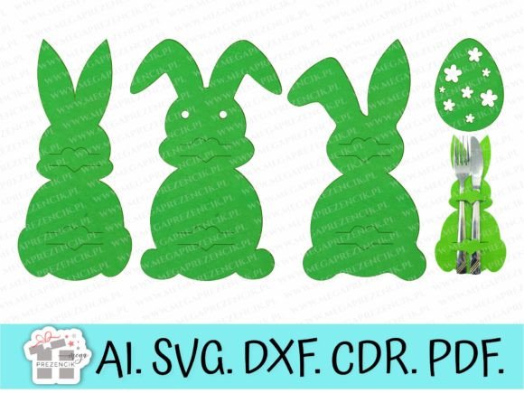Easter Felt Cutlery Case Design Files