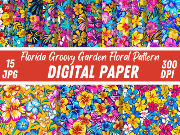 Evaluating the Florida Groovy Garden Flowers Pattern for Digital Crafting and Design Projects