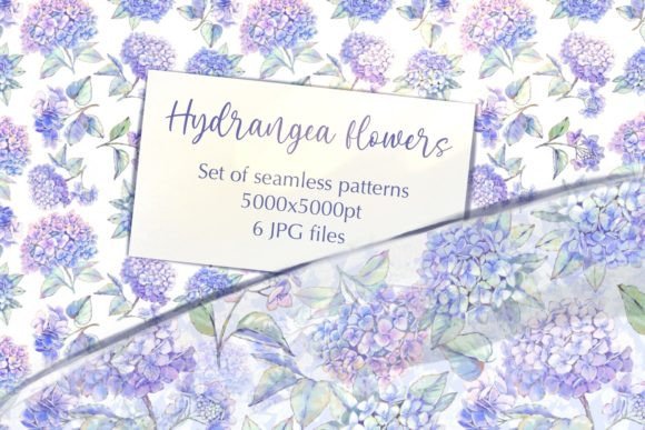 Hydrangea Flowers Seamless Pattern