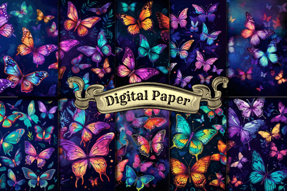 Night Butterfly Digital Paper: A Strategic Asset for High-Resolution Design and Branding