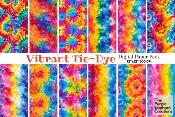 Unleash Your Creativity with Rainbow Tie Dye Pride Digital Scrapbook Papers