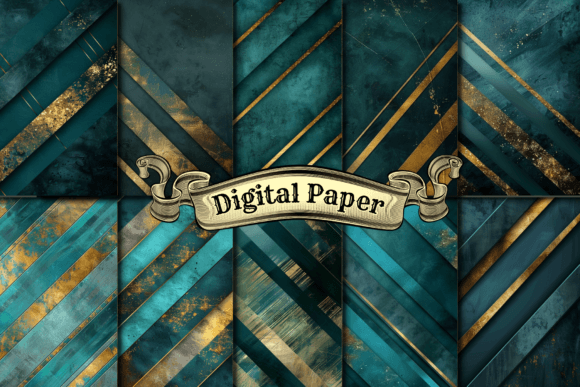 Unlocking Creativity with Teal Textures Digital Scrapbook Paper