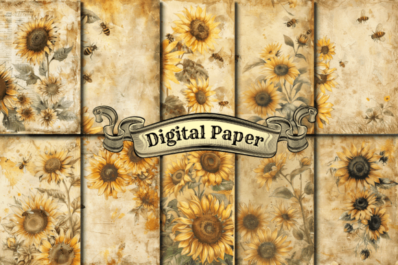 Vintage Sunflowers Junk Journal